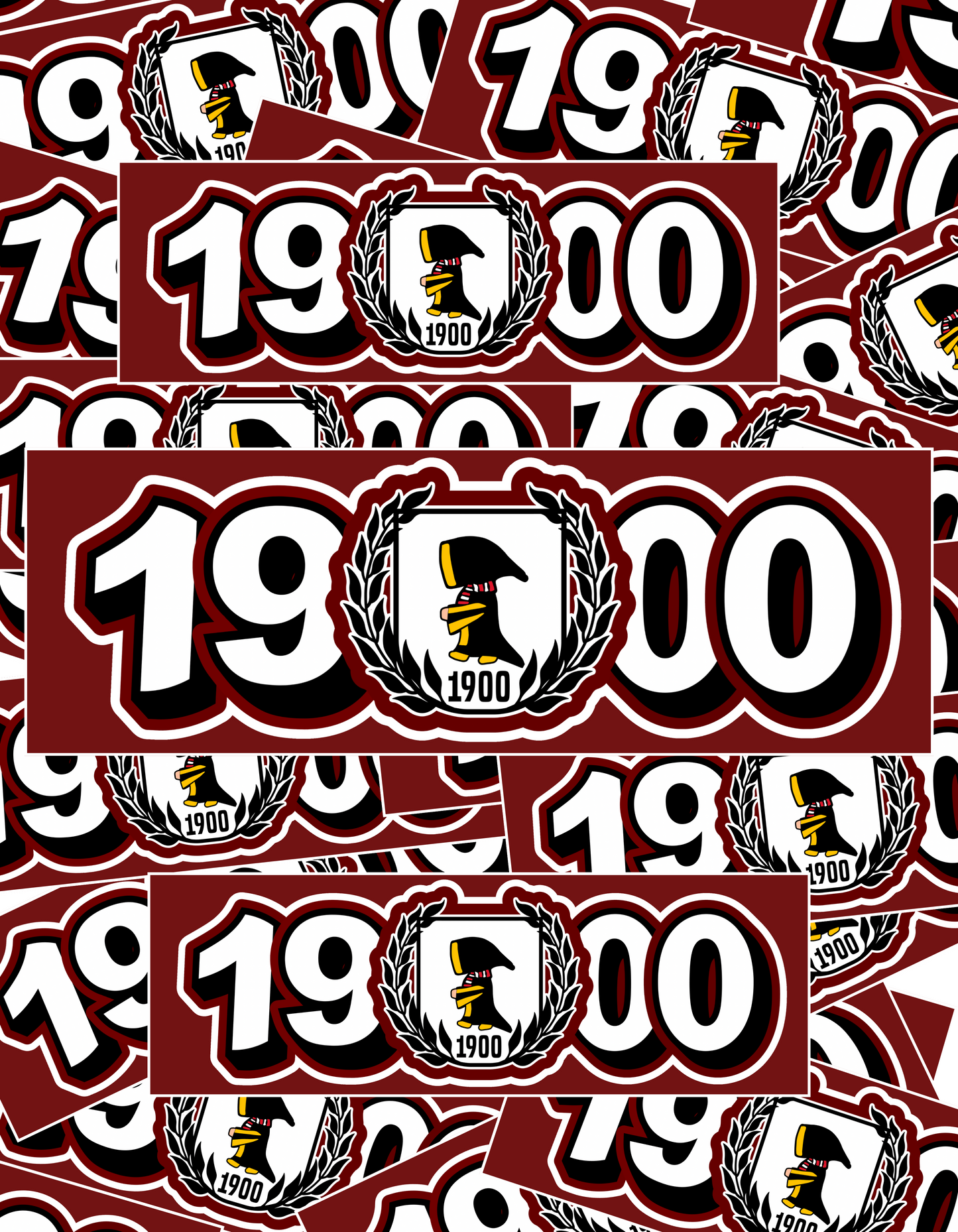 Aufkleber „1900“