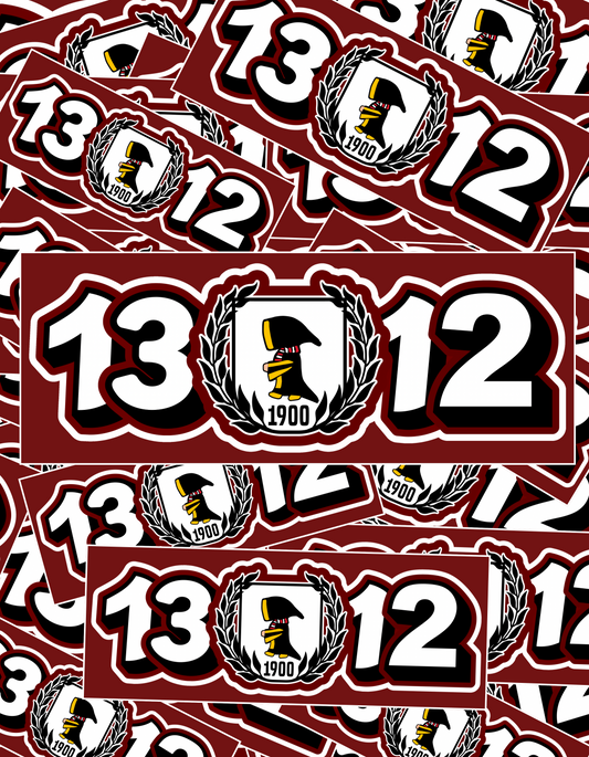 Aufkleber „1312“