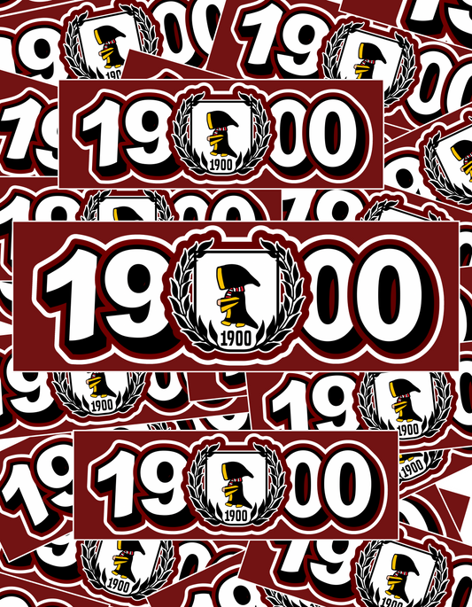 Aufkleber „1900“